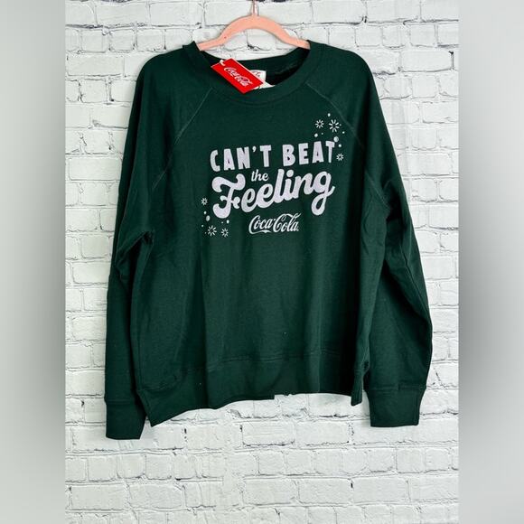 #WILDFOX Can't Beat The Feeling Sommers Coca-Cola Crewneck Size Large NWT* - Picture 4 of 7